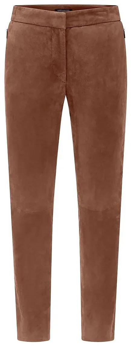 Knöchellange Lederhose Fadenmeister Berlin beige, 40
