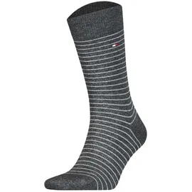 Tommy Hilfiger TH MEN SMALL STRIPE SOCK 2P Socken 2er Pack Grau 43-46