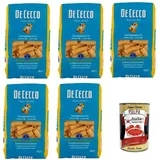 De Cecco Tortiglioni N.23, 100% Italienisch Pasta Nudeln 5x 500g+Polpa 400g