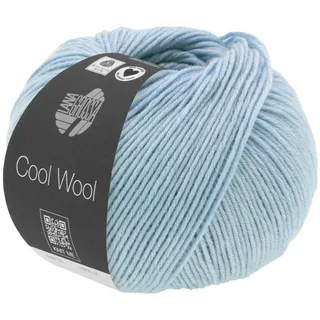 LANA GROSSA Cool Wool Melange Häkelwolle, 160 m blau