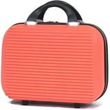 CELIMS - Reise-Kulturbeutel 30cm | Hartschalen ABS Kosmetikkoffer | Hängende Kulturtasche | Orange