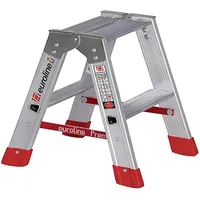 Euroline Alu-Stufenstehleiter 2 x 2 Stufen (3057702)