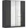 OTTO home Drehtürenschrank AGORDO 181 x 210 x 54 cm Grau
