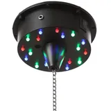 satisfire Spiegelkugel Motor mit bunte LED bis 20cm Schwarz