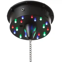 satisfire Spiegelkugel Motor mit bunte LED bis 20cm Schwarz