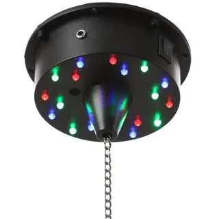 satisfire Spiegelkugel Motor mit bunte LED bis 20cm Schwarz
