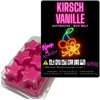 WonderWax Duftwachs WonderWax® Neon Duftwachs 6 Sterne (Kirsch Vanille), Duftrichtung: Kirsch Vanille