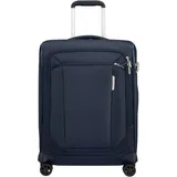 Samsonite »RESPARK Trolley mit 4 Rollen, erweiterbar 55cm + GRATIS HOTELGUTSCHEIN Midnight Blue