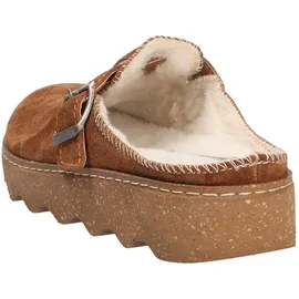 ROHDE Damen, Frauen, Hausschuhe,warm gefüttert,verbandschuhe,therapieschuhe,Klett-Hausschuhe,Cuoio,40 EU / 6.5 UK - 40 EU