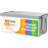 Redodo LiFePO4 Batterie 24V 200Ah mit 200A BMS, Tiefzyklus Lithium Batterie mit 5120Wh Max. Energie & 5120W Max. Leistung, Stromspeiccher Perfekt für Inselanlage, Notstromversorgung, Wohnmobil