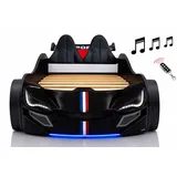 Aileenstore Kinderbett TURBO GTE 90 x 200 cm Holz rot/schwarz