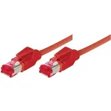 Tecline Industrie-Patchkabel Cat. 6A, S/FTP PiMF, ölbeständig, hochabriebfest, halogenfrei, rot, 20,0 m