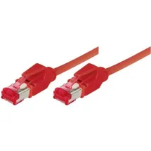 Tecline Industrie-Patchkabel Cat. 6A, S/FTP PiMF, ölbeständig, hochabriebfest, halogenfrei, rot, 20,0 m