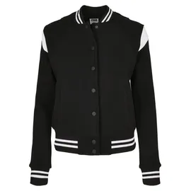 URBAN CLASSICS Sustainable College Recyclable Jacke Black / White XS