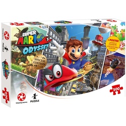 Winning Moves Puzzle Puzzle Super Mario Odyssey World Traveler, 500 Puzzleteile bunt