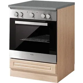 WIHO KÜCHEN Herdumbauschrank Linz 60 x 60 x 85 cm Braun