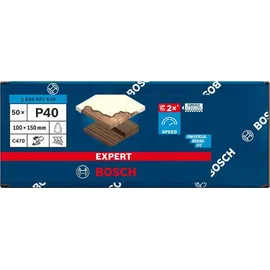 Bosch EXPERT C470 Schleifpapier 100x150 mm 50 Stück