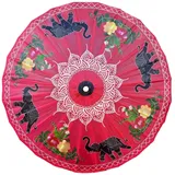 SXTYYH Thailändischer Stil Regenschirm Aus Geöltem Papier Handgemacht Bambus Chinesisch Seide Sonnenschirm Geöltes Papier for Hochzeit Partys Tanzen(6)