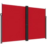 furnicato Seitenmarkise 220 x 1000 cm Rot Aluminium