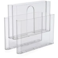 Kartell - Zeitschriftenständer mit vier Taschen, transparent