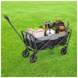 EASYmaxx Bollerwagen faltbar schwarz/grau  grau | Gr.: onesize