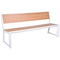 Garden Pleasure Gartenbank VENICE 305471 braun Metall 180,0 cm