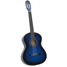 vidaXL Klassikgitarre für Anfänger Blau 4/4 39" Lindenholz