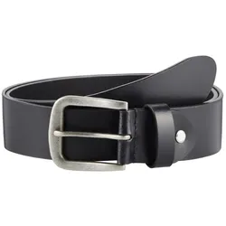 Paddocks Herren Damen Unisex Ledergürtel 98086 Schwarz 1200 115cm