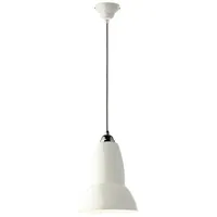 Anglepoise Original 1227 Midi Pendelleuchte, Leinen weiß/Kabel grau