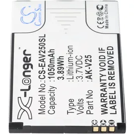 AccuCell Akku passend für Emporia AK-V25, AK-V25 V2.0, Emporia Euphoria, Pure 66,5 x 42,1 x 4,1mm