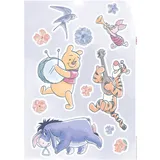 KOMAR Deko-Sticker Winnie Pooh Flowers 50 x 70 cm