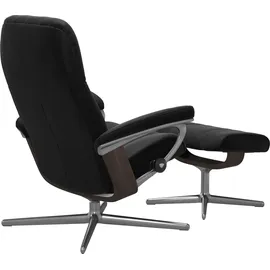 Stressless Stressless® Relaxsessel »Consul«, mit Cross Base, Größe S, M & L, Holzakzent Wenge schwarz