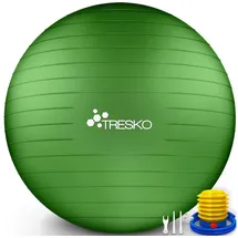 TRESKO Gymnastikball Grün 85 cm