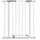 Dreambaby Treppenschutzgitter AVA Slimline 61-68 cm Weiß