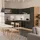 Vicco Winkelküche R-Line L-Form 227 cm Anthrazit Landhaus/Goldkraft Eiche