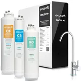 EcoSoft CROSS90 Osmoseanlage | Smart LED Anzeige | entfernt 99 % PFAS, Mikroplastik & Schwermetalle | kompakt & wartungsfreundlich | Entkalkungsanlage | Wasserfilter System