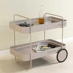 Küchenwagen Serviertisch in modernem Design - Taupe