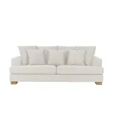 Soho Couch Webstoff 3-Sitzer Weiß