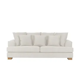 Soho Couch Webstoff 3-Sitzer Weiß
