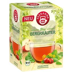 TEEKANNE Genussgarten Bergkräuter Bio-Tee 14 Portionen