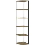 Vicco Wandregal Fyrk 40 x 180 cm Eiche Schwarz