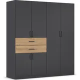 Rauch Drehtürenschrank MAIKA 181 x 197 x 54 cm Grau