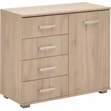 Priess Kombikommode PRIESS "Barcelona", braun (edelbuchefarben), B:82cm H:71cm T:38cm, Holzwerkstoff, Sideboards, Kombikommode