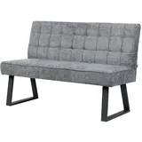 dubi möbel Sitzbank Clara Grau 140 x 91 x 66 cm