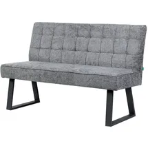 dubi möbel Sitzbank Clara Grau 140 x 91 x 66 cm