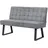 dubi möbel Sitzbank Clara Grau 140 x 91 x 66 cm