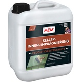 MEM Keller-Innen-Imprägnierung, Zur Abdichtung von feuchten und nassen Flächen, Für verschiedene Untergründe, Lösemittelfrei, 5 l