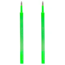 Legami 2 Set mit 2 Ersatzpatronen für Gelstift - Lovely Friends - Neon Grün