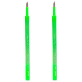 Legami 2 Set mit 2 Ersatzpatronen für Gelstift - Lovely Friends - Neon Grün