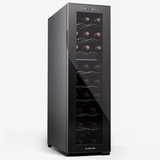 Klarstein Freistehender Weinkühlschrank 2 Zonen, Getränkekühlschrank Klein, Kleiner Weinschrank, Wein-Kühlschrank Klein mit Glastür, Indoor/Outdoor Flaschenkühlschrank, Wine Fridge, 24 Flaschen